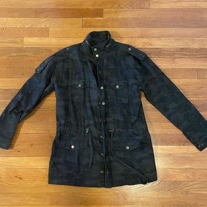 Forever 21 army camo utility jacket coat S camouflage green cotton canvas